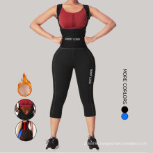 custom wholesale Waist Trainer Sweat Pants Neoprene Sauna suit Gym Leggings Shapers Waist Trainer